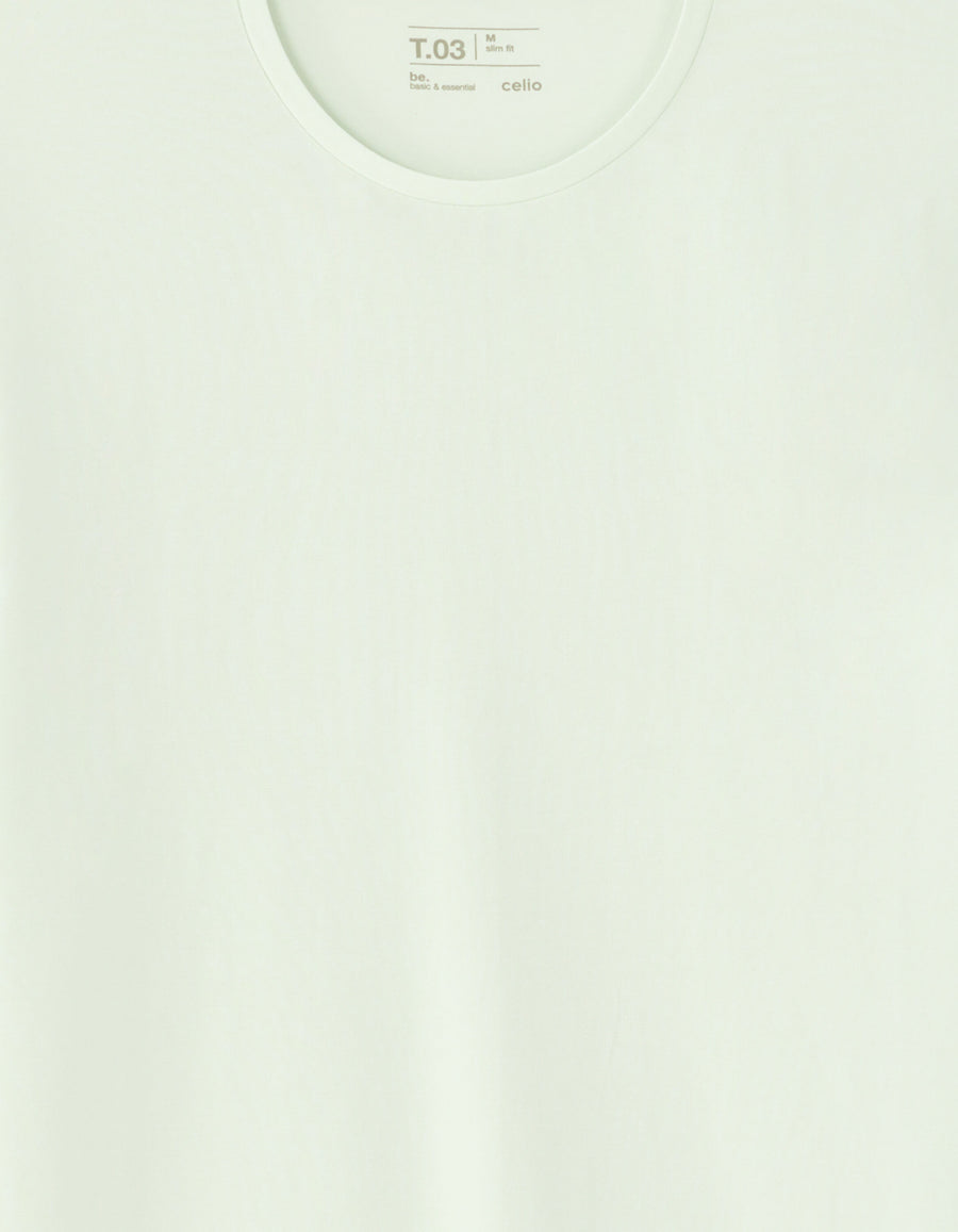 Slim Fit 100% Cotton Solid Crew Neck T-Shirts