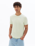 Slim Fit 100% Cotton Solid Crew Neck T-Shirts
