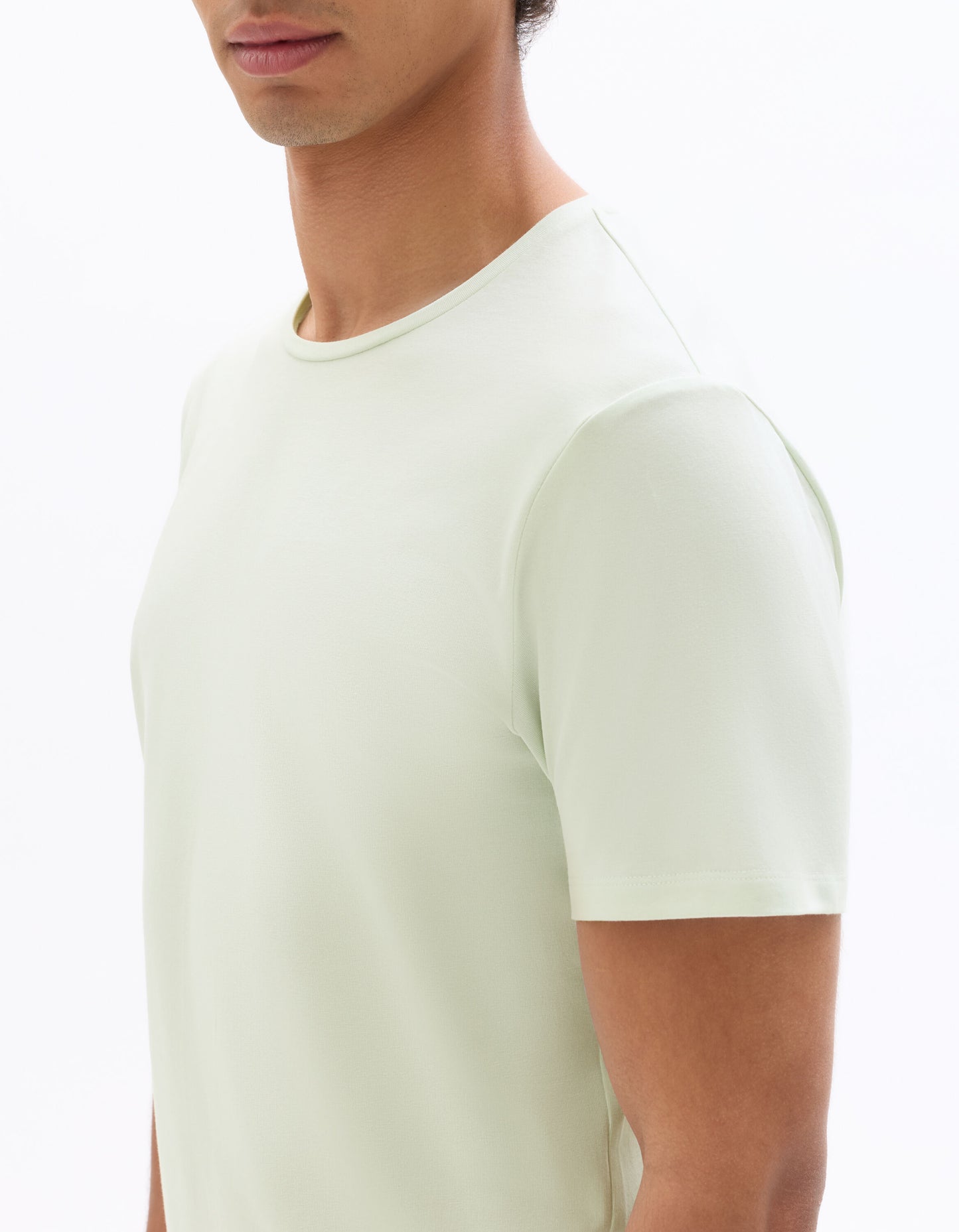 Slim Fit 100% Cotton Solid Crew Neck T-Shirts