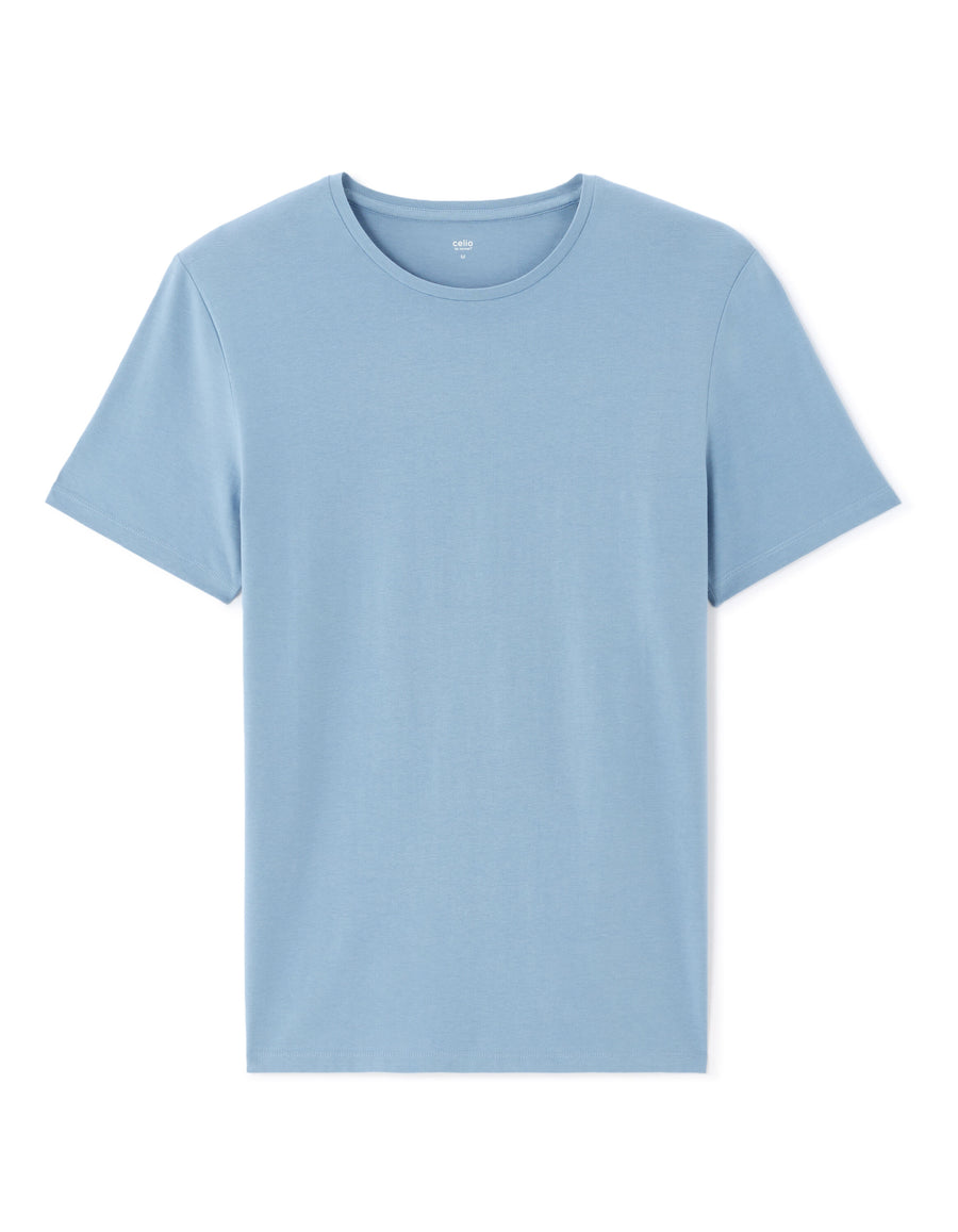Slim Fit 100% Cotton Solid Crew Neck T-Shirts