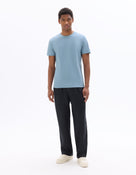 Slim Fit 100% Cotton Solid Crew Neck T-Shirts