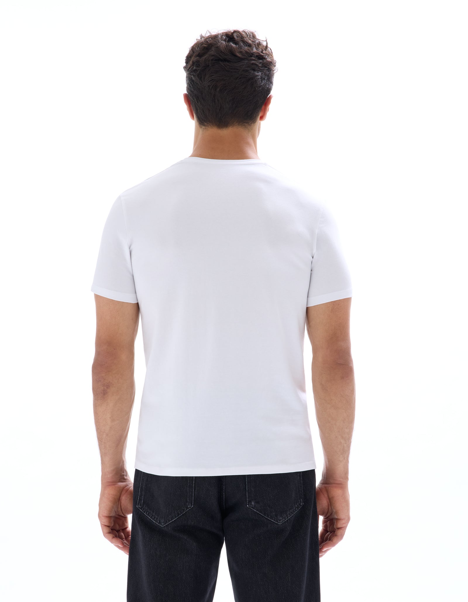 Celio* Solid Cotton Men Regular Fit White T-Shirt