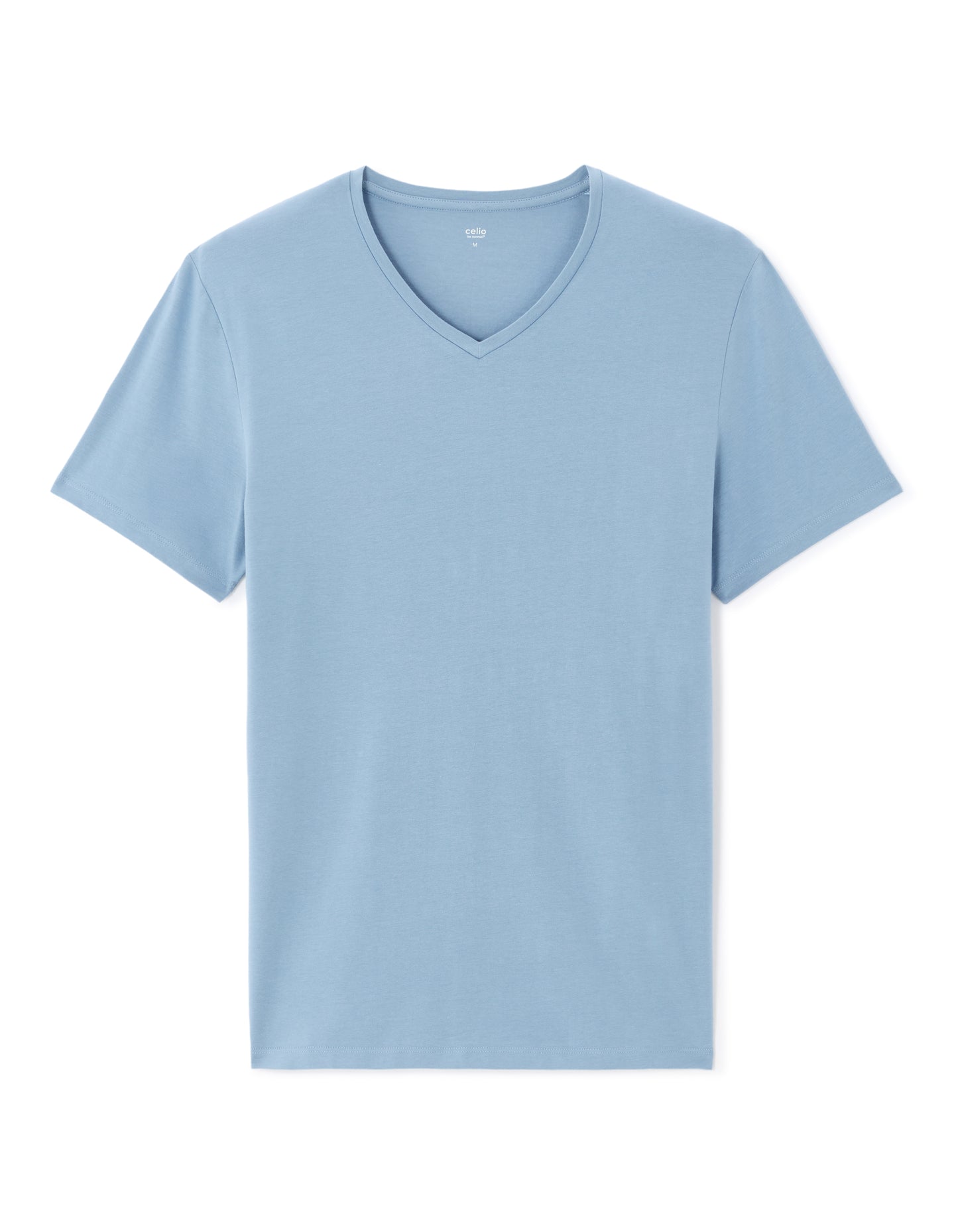 Slim Fit 100% Cotton Solid V Neck T-Shirts