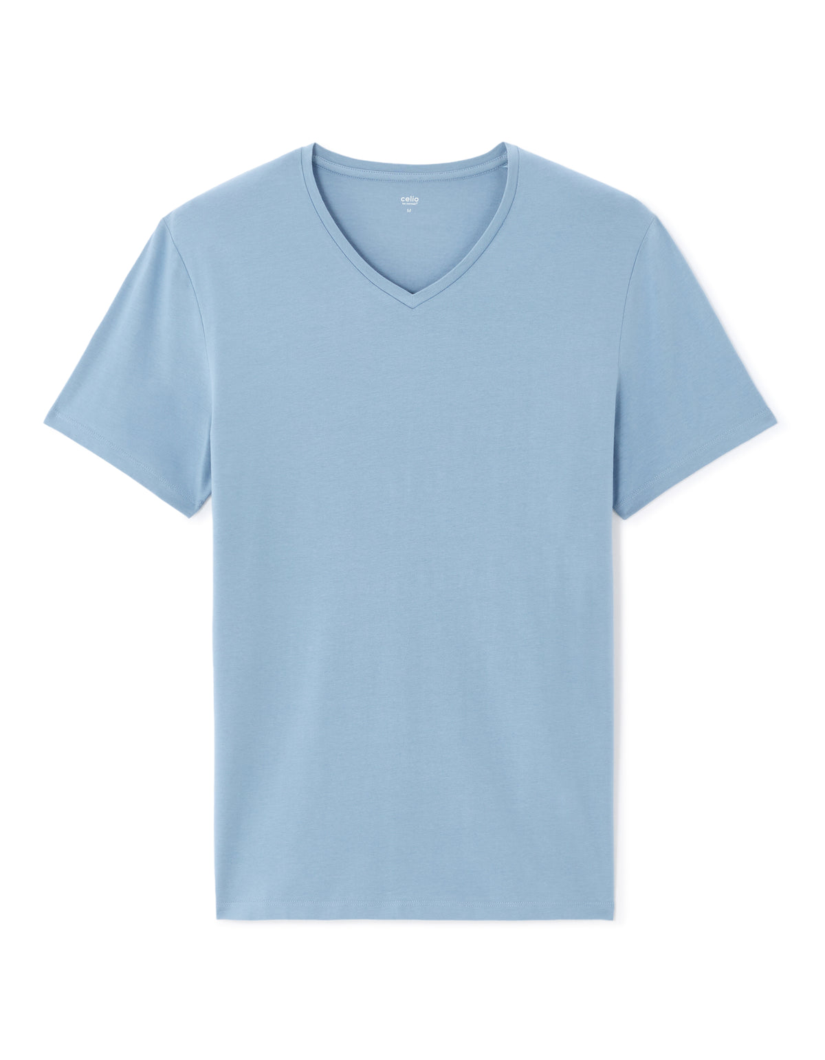 Slim Fit 100% Cotton Solid V Neck T-Shirts