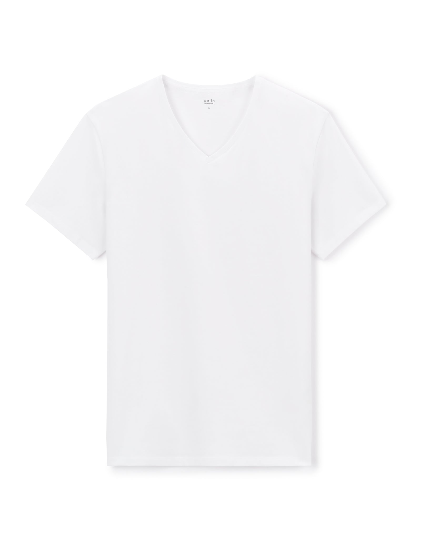 Celio* Solid Regular Fit Cotton White T-Shirt