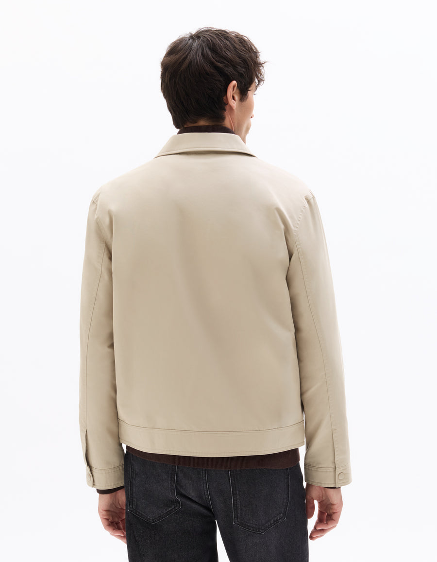 Regular Fit 100% Cotton Solid Spread Collar Jackets