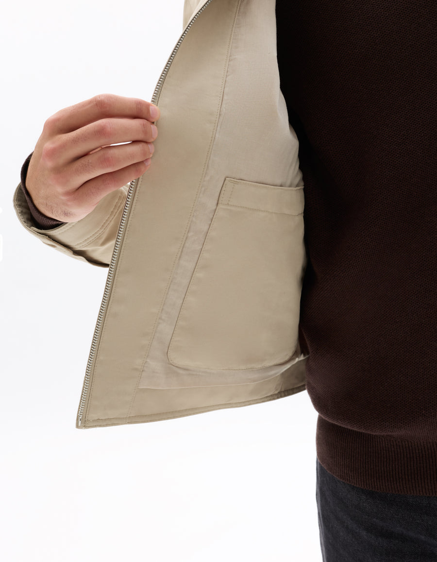 Regular Fit 100% Cotton Solid Spread Collar Jackets