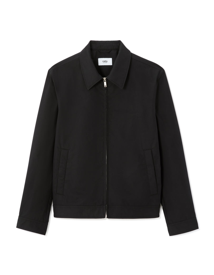Regular Fit 100% Cotton Solid Spread Collar Jackets
