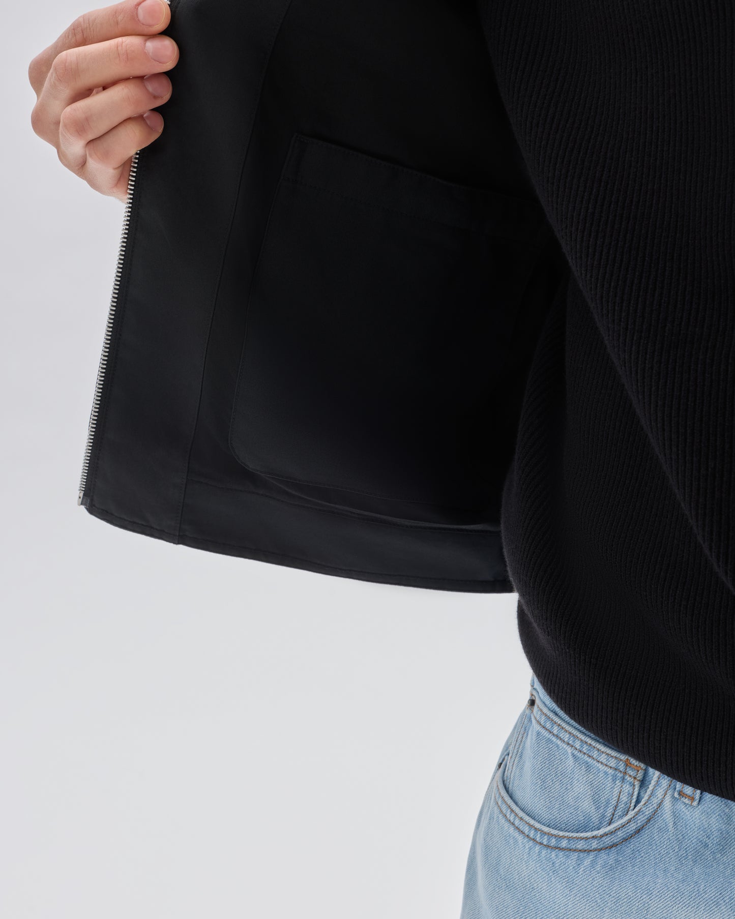 Regular Fit 100% Cotton Solid Spread Collar Jackets