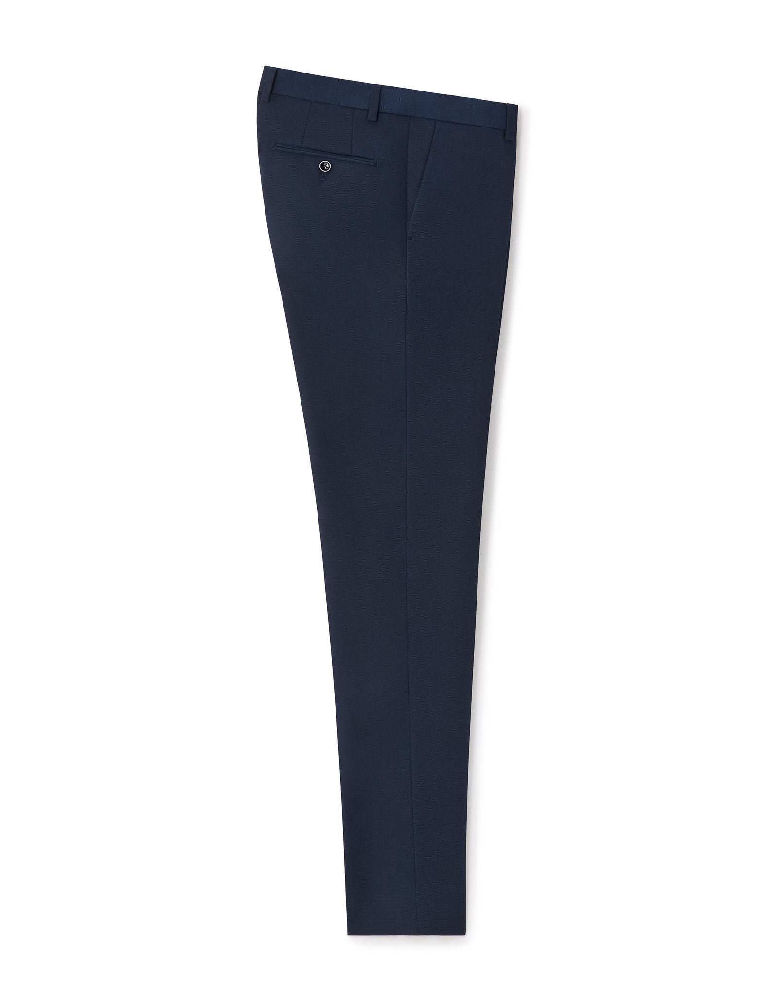 Extra Slim Fit 100% Polyester Formal Trousers - Blue