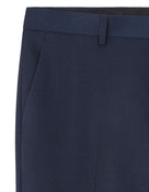 Extra Slim Fit 100% Polyester Formal Trousers - Blue