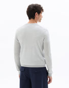 Regular Fit 100% Wool Solid Crew Neck Sweaters