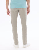 Slim Fit 100% Cotton Solid Casual Trousers