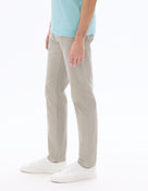 Slim Fit 100% Cotton Solid Casual Trousers