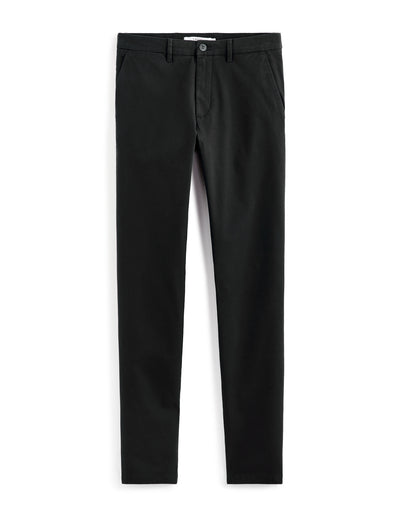 Celio* Cotton-Blend Slim Fit Black Trouser