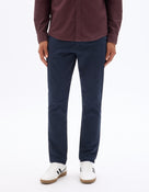 Celio* Cotton-Blend Slim Fit Blue Trouser