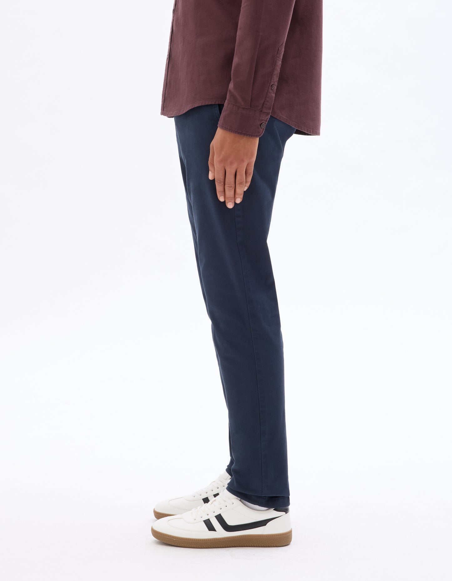 Celio* Cotton-Blend Slim Fit Blue Trouser