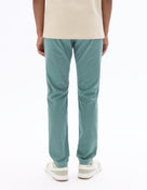 Celio Solid Slim Fit Cotton Green Trousers
