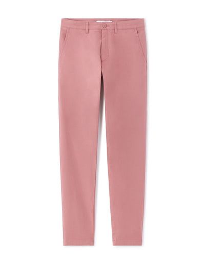 Celio Solid Slim Fit Cotton Pink Trousers