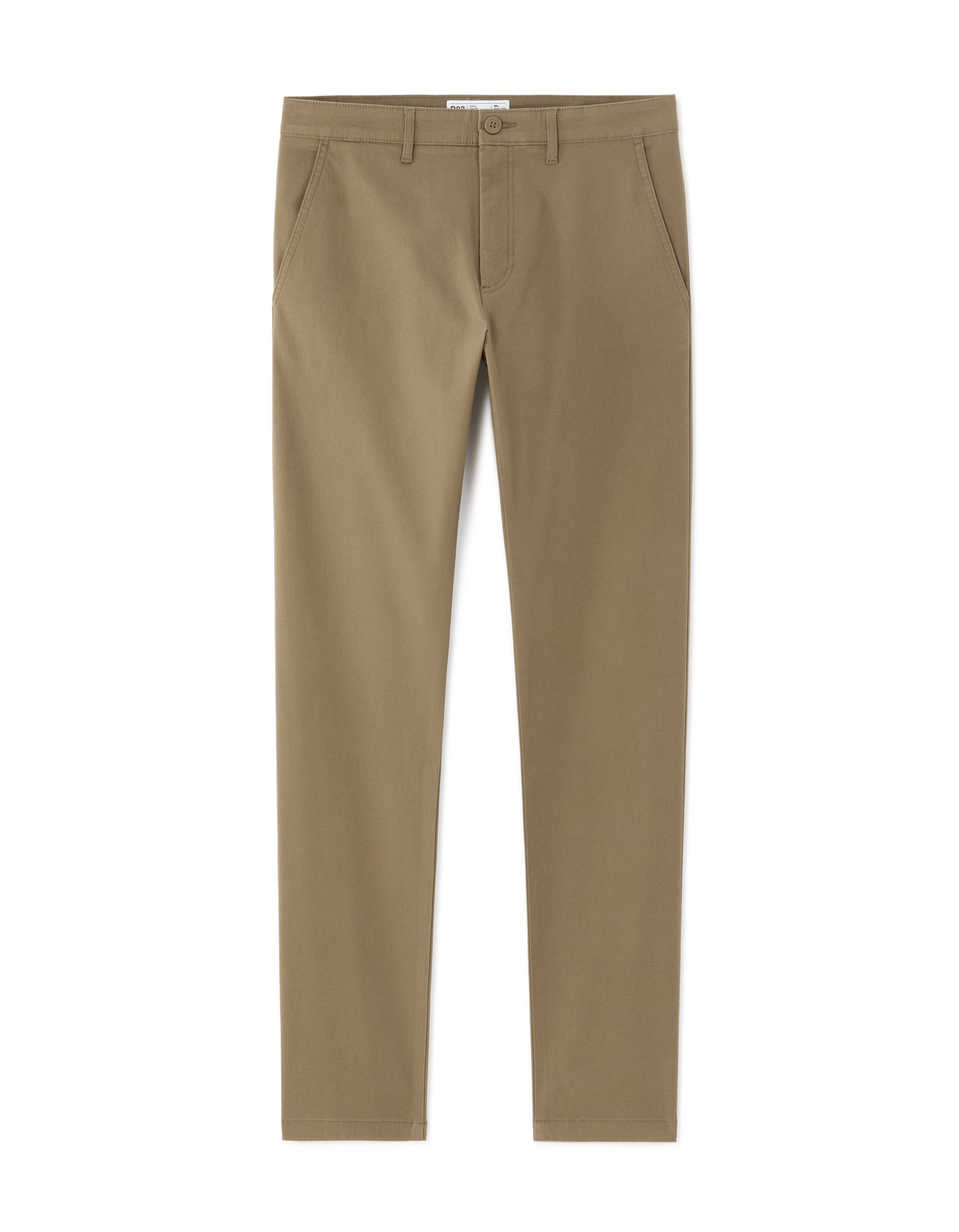 Slim Fit 100% Cotton Casual Trouser - Khaki
