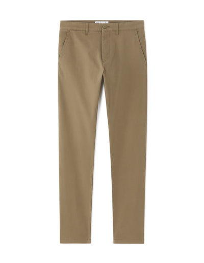 Slim Fit 100% Cotton Casual Trouser - Khaki
