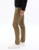 Slim Fit 100% Cotton Casual Trouser - Khaki
