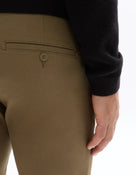 Slim Fit 100% Cotton Casual Trouser - Khaki