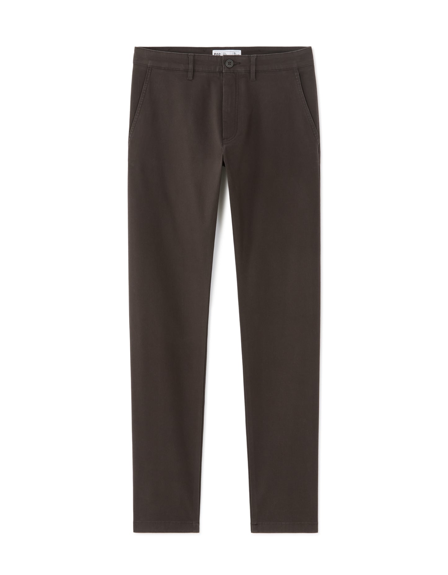 Slim Fit 100% Cotton Solid Formal Trouser - Brown