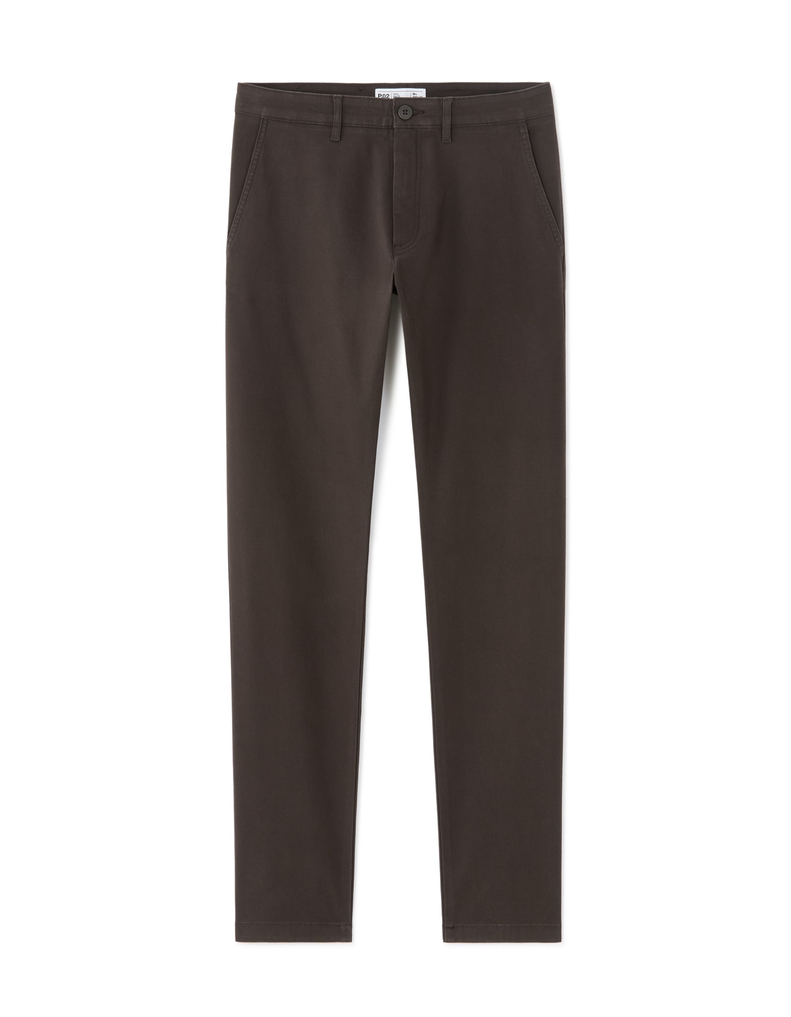 Slim Fit 100% Cotton Solid Formal Trouser - Brown