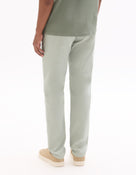 Slim Fit Stretch Cotton Trousers - Light Green