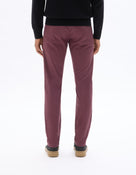 Slim Fit 100% Cotton Solid Casual Trousers
