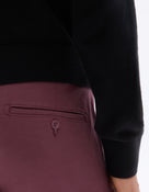 Slim Fit 100% Cotton Solid Casual Trousers