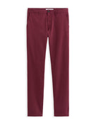 Slim Fit 100% Cotton Solid Casual Trousers