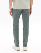 Slim Fit Stretch Cotton Trousers - Light Green