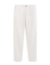 Slim Fit Stretch Cotton Solid Chinos - Off White