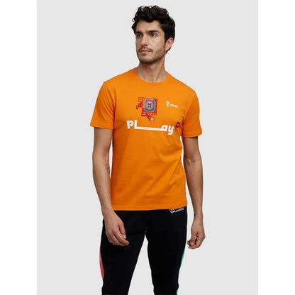 FIFA - Orange Printed Cotton T-shirt