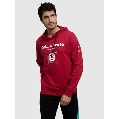 FIFA - Burgundy Printed Cotton Sweatshirt