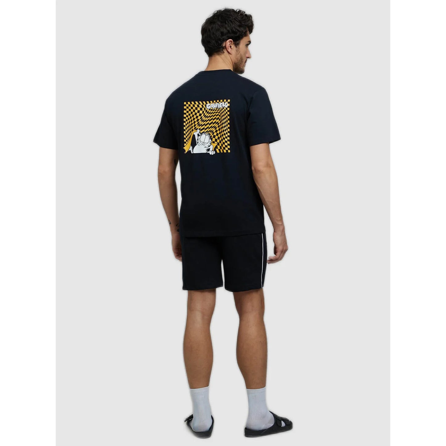 Garfield - Black Printed Cotton T-Shirt