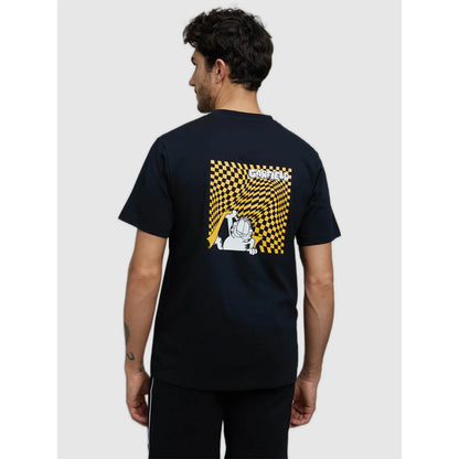 Garfield - Black Printed Cotton T-Shirt