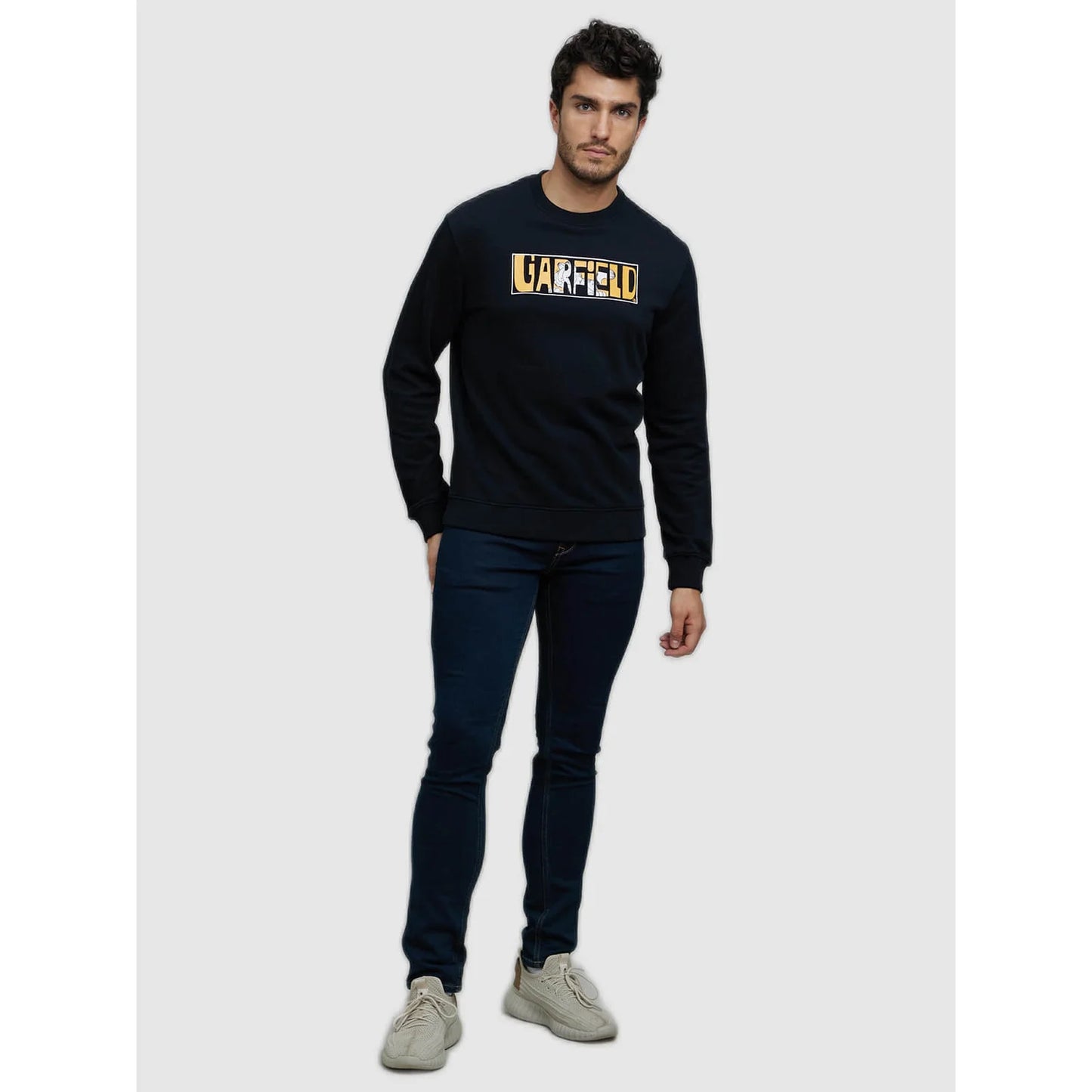 Garfield - Black Printed Cotton Sweatshirt