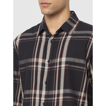 Black Checks Cotton Shirt