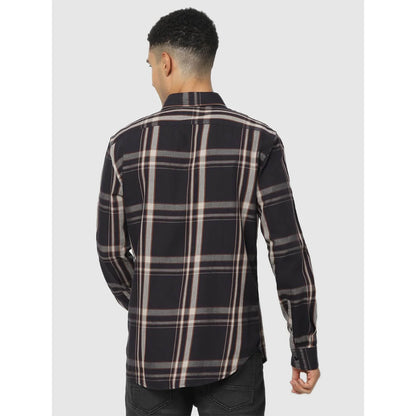 Black Checks Cotton Shirt