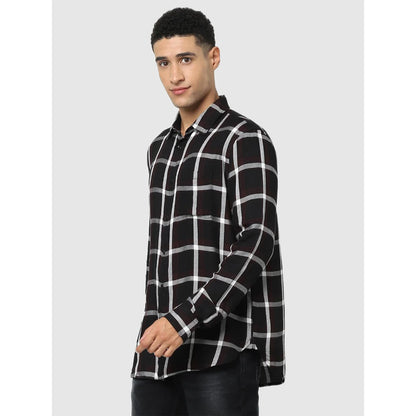 Black Checks Viscose Shirt