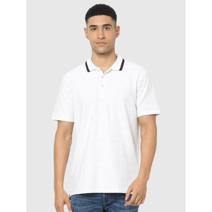 White Solid Cotton T-Shirt