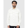 Celio* Solid Regular Fit Cotton White Shirt