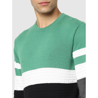 Multi Colourblock Cotton Sweater