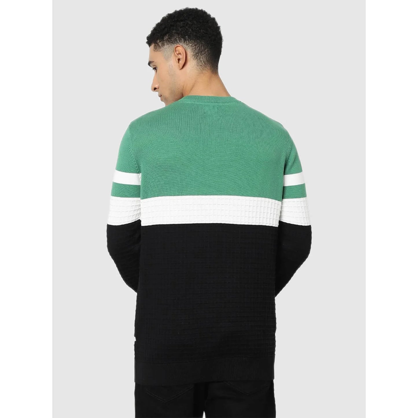 Multi Colourblock Cotton Sweater