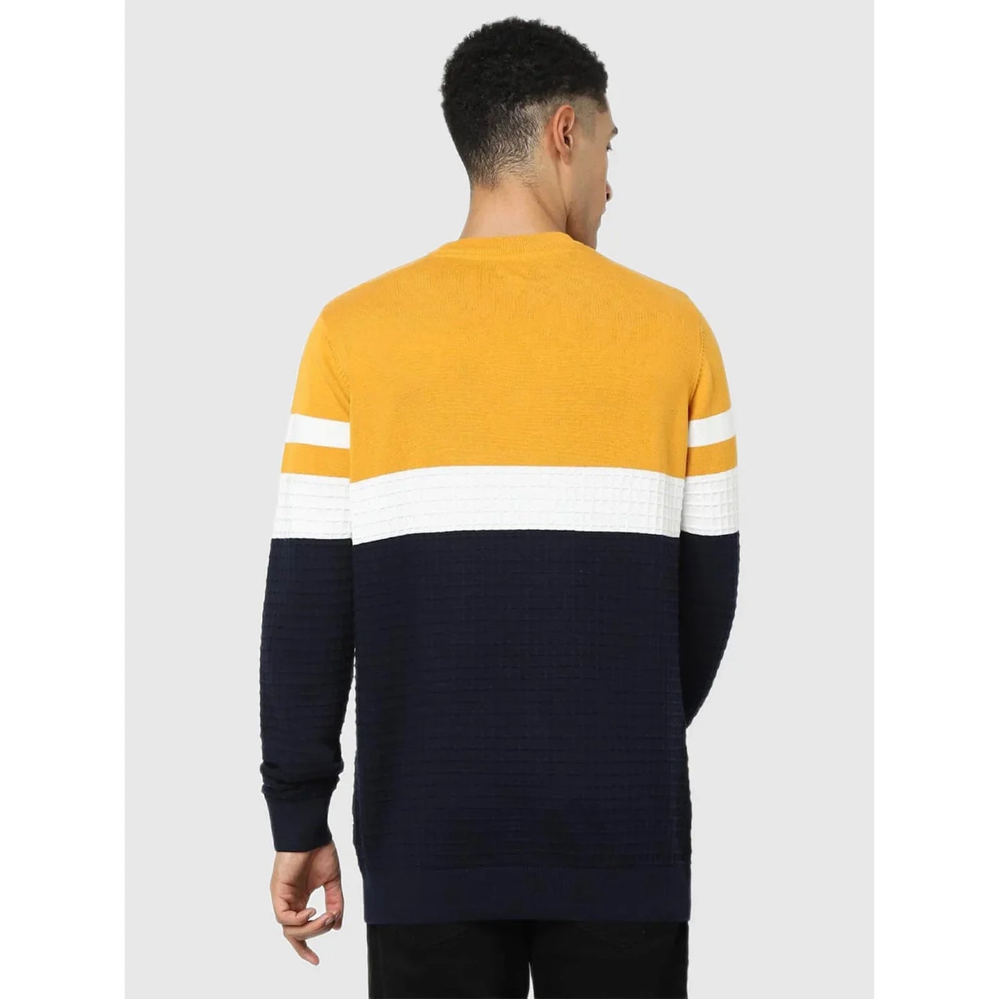 Multi Colourblock Cotton Sweater