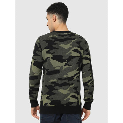 Multi Camouflage Cotton Sweater