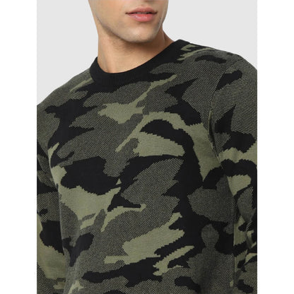 Multi Camouflage Cotton Sweater